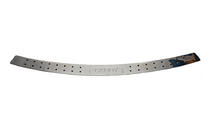 Volkswagen Caddy 2004-2010 Rear bumper protector straight (with black dots, stainless steel) photo 2