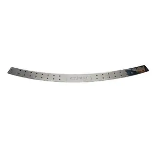 Rear bumper protector straight (with black dots, stainless steel) photo 2
