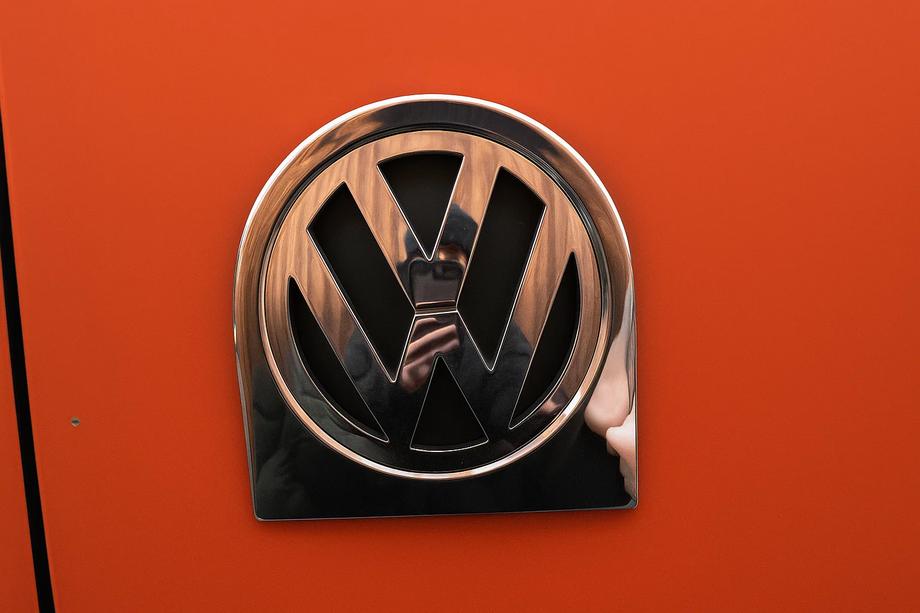 Volkswagen Caddy 2004-2010 Rear Logo Trim (Stainless Steel) Image