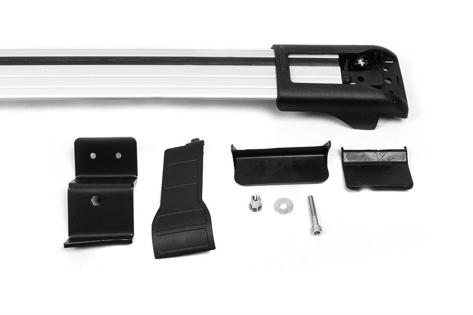 Dacia Duster 2018-2024 Lockable roof cross bars for railings Wingbar V1 (2 pcs) Photo 4