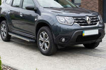 Renault Duster 2018-2024 Side Steps DURU (2 pcs, Aluminum) photo 1