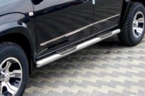 Kia Carens 1999-2012 Side Stainless Steel Bars photo 1