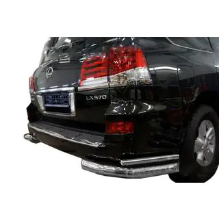Rear double corner bars (stainless steel) Lexus LX570/450d 2008-2022