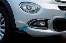Fiat 500X 2014-2024 Fog Light Covers (Stainless Steel) photo 1