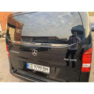 Rear window trim (small glass) stainless steel photo 4