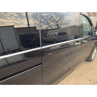 Stainless steel lower window trims full length (8 pcs) photo 2