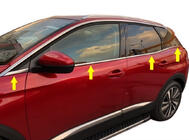 Peugeot 3008 2016-2023 Lower window trims stainless steel (8 pcs) Carmos - Turkish Stainless Steel photo 1