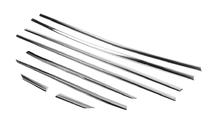 Peugeot 3008 2016-2023 Lower window trims stainless steel (8 pcs) Carmos - Turkish Stainless Steel photo 3