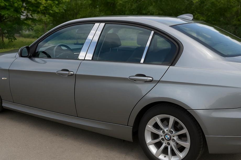 BMW 3 Series E90/E91 2005-2011 Stainless Steel Door Pillar Covers Image