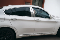 BMW X6 E71 2008–2014 Full Window Trim Stainless Steel (10 pcs) photo 1