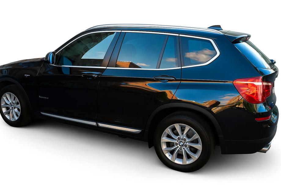 BMW X1 E84 2009-2015 Full Window Trim Stainless Steel Set 12pcs Image