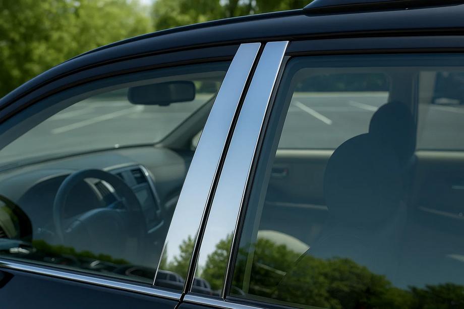 BMW X3 E83 2003-2010 Stainless Steel Door Pillar Covers Image