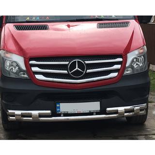 Front lower bar Shark (stainless steel) Mercedes Sprinter W906 2006–2018 photo 3