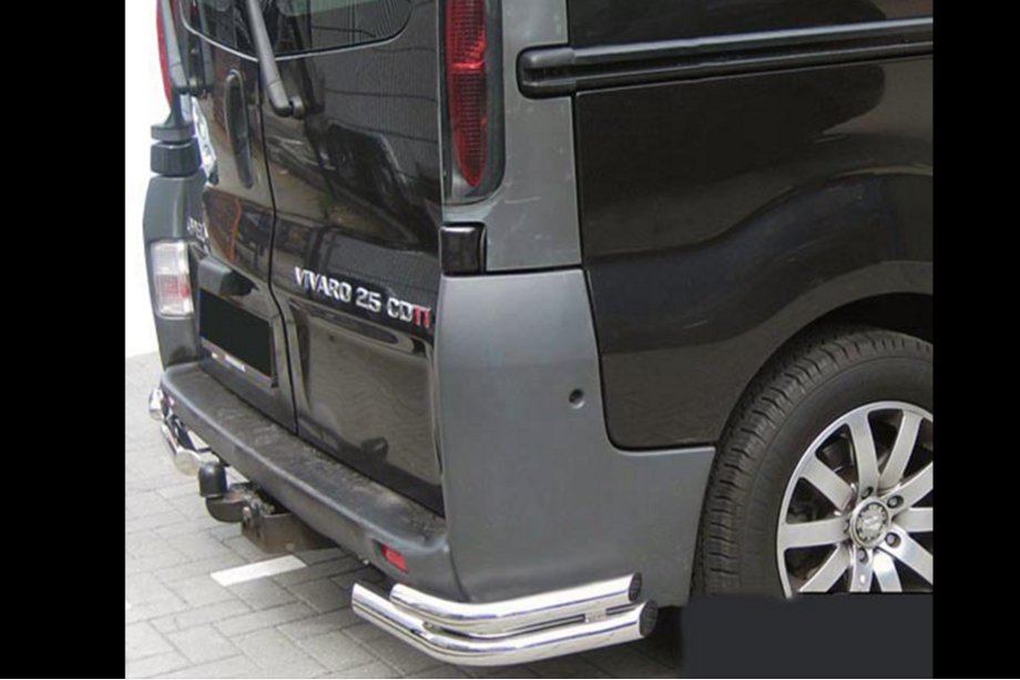 Opel Vivaro 2001–2015 Rear Corner Bars AK003-double (stainless steel) Image