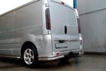 Renault Trafic 2001–2015 Rear Corner Bars AK003-double (stainless steel) photo 2