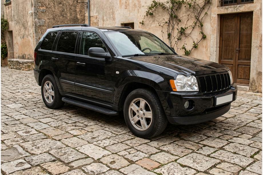 Jeep Grand Cherokee WK 2004-2010 Side Steps Tayga Black (2 pcs, Aluminum) Image
