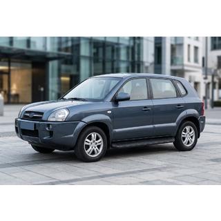 Side Steps Tayga Black (2 pcs, Aluminum) Hyundai Tucson JM 2004- photo 1