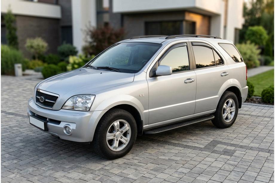 Kia Sorento I BL 2002-2009 Side Steps Tayga Black (2 pcs, Aluminum) Image
