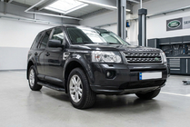 Land Rover Freelander II 2006–2014 Side Steps Tayga Black (2 pcs, Aluminum) photo 1