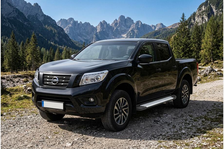 Nissan Navara/NP300 2016- Side Steps Allmond Grey (2 pcs, Aluminum) Image