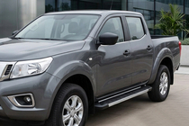Nissan Navara/NP300 2016- Side Steps RedLine V1 (2 pcs, aluminum) photo 1