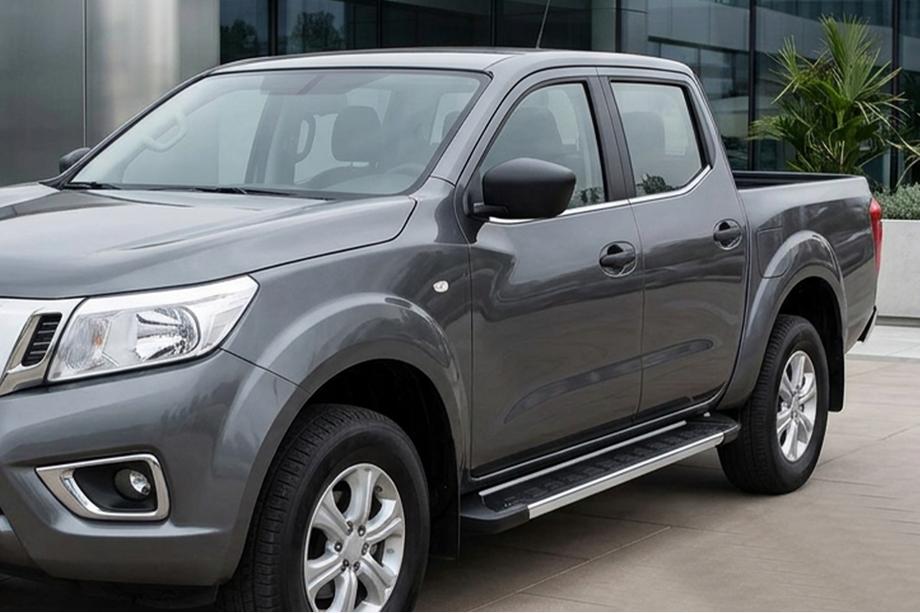 Nissan Navara/NP300 2016- Side Steps RedLine V1 (2 pcs, aluminum) Image