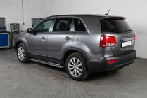 Kia Sorento II XM 2009-2014 Side Steps Maydos V2 (2 pcs, Aluminum & Stainless Steel) 2013-2016 photo 1