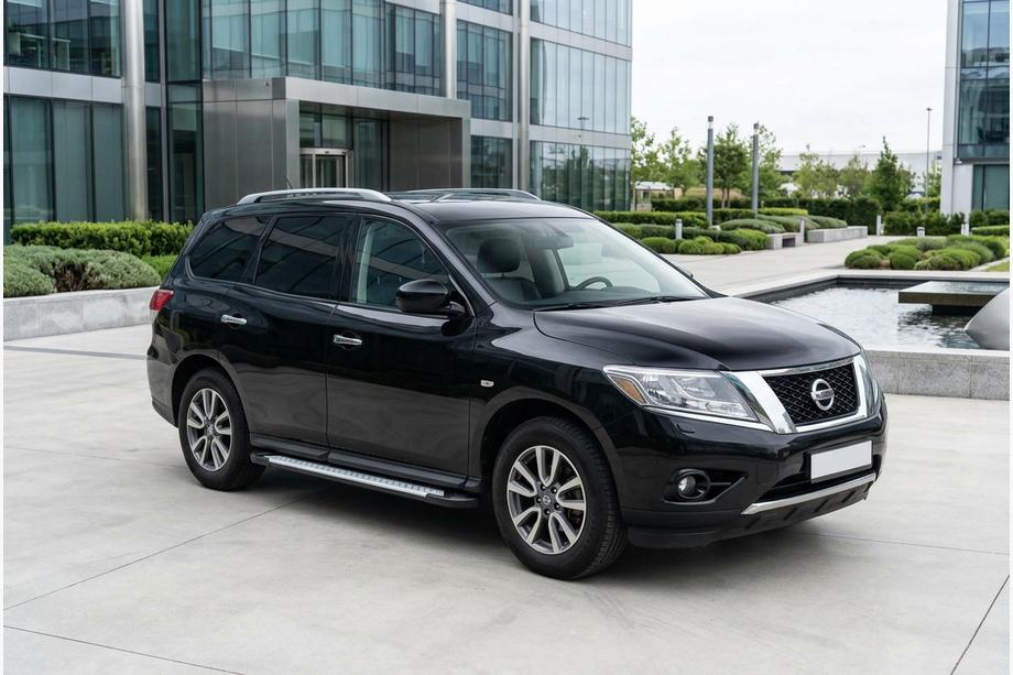 Nissan Pathfinder R52 2012-2021 Side Steps Allmond Grey (2 pcs, Aluminum) Image