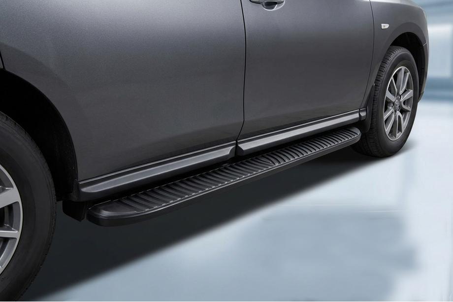 Nissan Pathfinder R52 2012-2021 Side Steps Tayga Black (2 pcs, Aluminum) Image