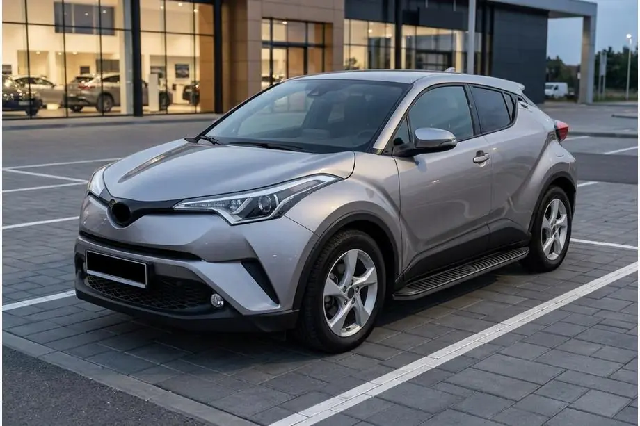 Toyota C-HR 2016-2023 Side Steps Tayga Black (2 pcs, aluminum) Image