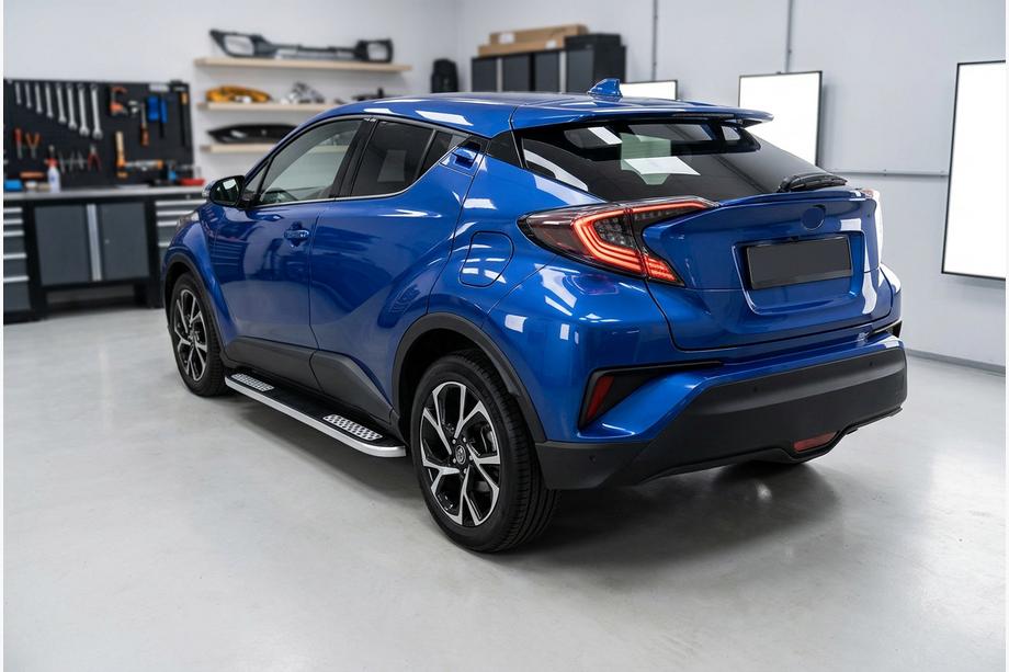 Toyota C-HR 2016-2023 Side Steps Tayga V2 (2 pcs, aluminum) Image