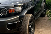 Toyota FJ Cruiser 2006-2022 Side Steps Allmond Black (2 pcs, aluminum) photo 2