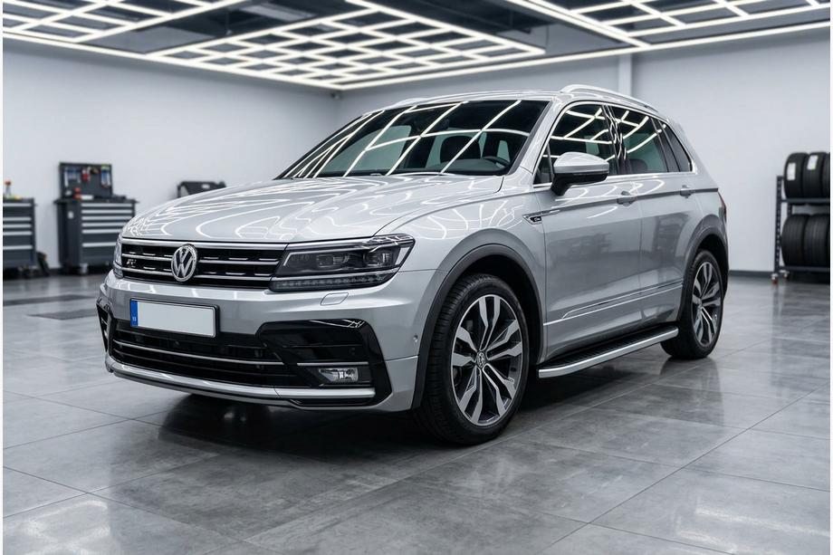 Volkswagen Tiguan 2016-2023 Side Steps Tayga Grey (2 pcs, Aluminum) Photo 1