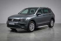 Volkswagen Tiguan 2016-2023 Side Steps Allmond Grey (2 pcs, Aluminum) photo 1