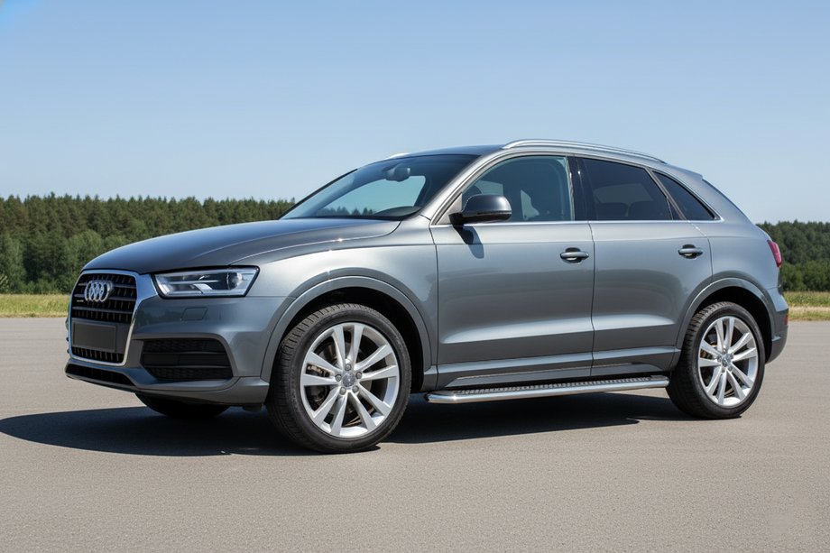 Audi Q3 2011-2019 Side Steps Maydos V2 (2 pcs, Aluminum & Stainless Steel) Image