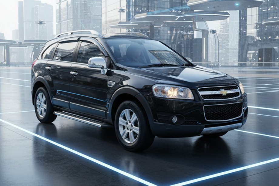 Chevrolet Captiva 2006-2019 Side Steps Maydos V2 (2 pcs, Aluminum & Stainless Steel) Image