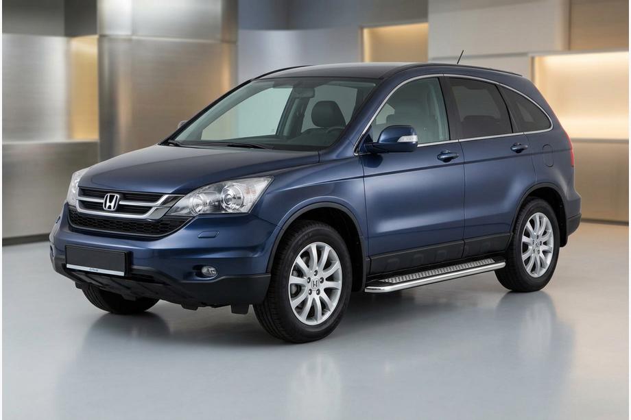 Honda CRV 2007-2011 Side Steps Maydos V2 (2 pcs, Aluminum & Stainless Steel) Image