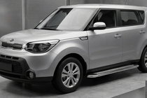 Kia Soul II 2013-2018 Side Steps Maydos V2 (2 pcs, Aluminum & Stainless Steel) photo 1