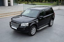 Land Rover Freelander II 2006–2014 Side Steps Maydos V2 (2 pcs, Aluminum & Stainless Steel) photo 1