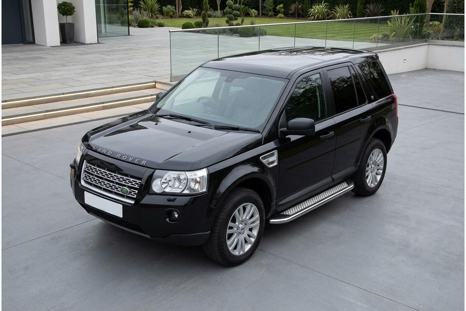 Land Rover Freelander II 2006–2014 Side Steps Maydos V2 (2 pcs, Aluminum & Stainless Steel) Image