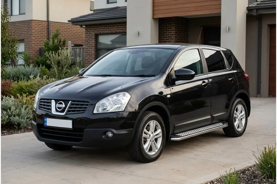 Nissan Qashqai 2007-2010 Side Steps Maydos V2 (2 pcs, Aluminum & Stainless Steel) Image