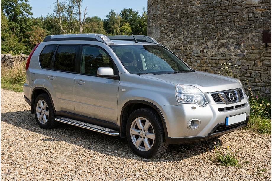 Nissan X-trail T31 2007-2014 Side Steps Maydos V2 (2 pcs, Aluminum & Stainless Steel) Photo 1