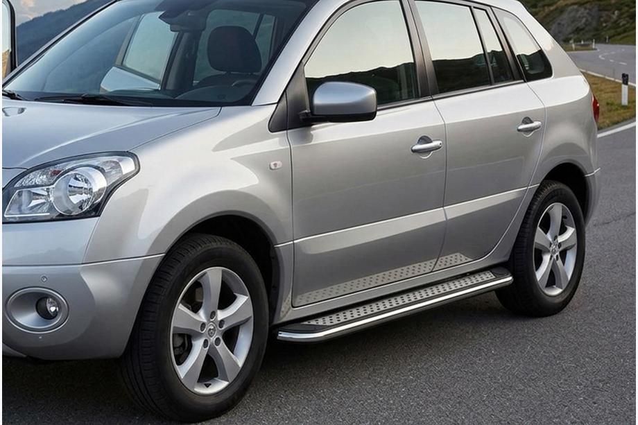 Renault Koleos 2008-2016 Side Steps Maydos V2 (2 pcs, Aluminum & Stainless Steel) Image