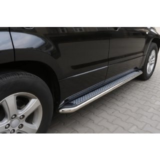 Side Steps Maydos V2 (2 pcs, Aluminum & Stainless Steel) Suzuki Grand Vitara 2005-2017 photo 1