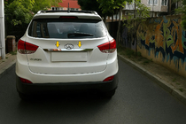 Hyundai IX-35 2010-2015 Chrome trim above license plate (wide) photo 4