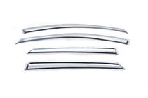 Hyundai IX-35 2010-2015 Window Deflectors (4 pcs, Chrome) photo 1