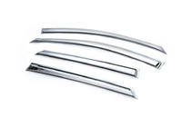 Hyundai IX-35 2010-2015 Window Deflectors (4 pcs, Chrome) photo 2