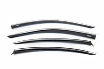 Volkswagen Passat B8 2015-2023 Window Deflectors with Chrome Trim SD (4 pcs, Niken) photo 2