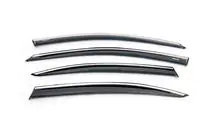 Skoda Octavia III A7 2013-2019 Window Deflectors with Chrome Trim LiftBack (4 pcs, Niken) photo 2