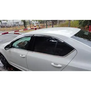 Window Deflectors with Chrome Trim LiftBack (4 pcs, Niken) photo 1